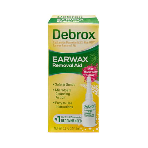 Earwax Removal Aid Debrox 0.5 oz. Drops 6.5% Strength Carbamide Peroxide 2092724 Each/1 2092724 US PHARMACEUTICAL DIVISION/MCK 575831_EA