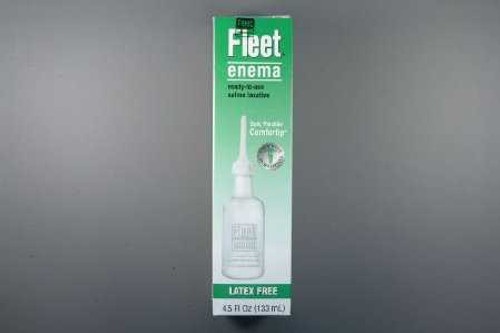 Enema Fleet 4.5 oz. 19 Gram / 7 Gram Strength Monobasic Sodium Phosphate / Dibasic Sodium Phosphate 1263300 Each/1 1263300 US PHARMACEUTICAL DIVISION/MCK 652287_EA