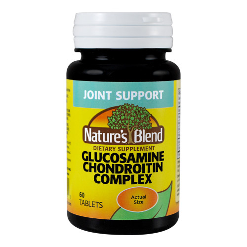 Joint Health Supplement Nature's Blend Glucosamine Sulfate / Chondroitin Sulfate 250 mg - 200 mg Strength Capsule 60 Bottle of 1