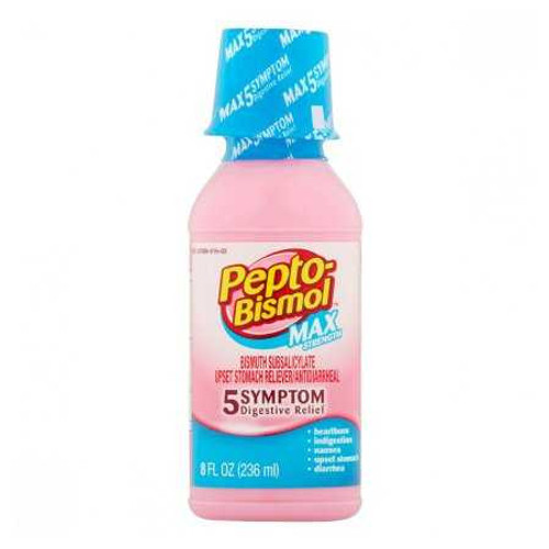 Anti-Diarrheal Pepto-Bismo Max 525 mg / 15 mL Strength Suspension 8 oz. 1401793 BT/1 1401793 US PHARMACEUTICAL DIVISION/MCK 651063_EA Anti-Diarrheal Pepto-Bismo Max 525 mg / 15 mL Strength Suspension 8 oz. 1401793 BT/1 1401793 US PHARMACEUTICAL DIVISION/MCK 651063_EA