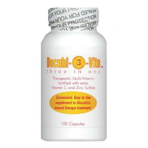 Multivitamin Supplement Decubivite Three In One 500 mg Strength Capsule 100 per Bottle 12697 BT/1 12697 QCE INC 772098_BT Multivitamin Supplement Decubivite Three In One 500 mg Strength Capsule 100 per Bottle 12697 BT/1 12697 QCE INC 772098_BT