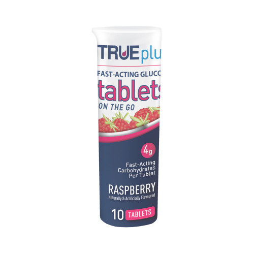 Glucose Supplement TRUEplus 10 per Bottle Chewable Tablet Raspberry Flavor P1H01RS-10 Bottle of 1