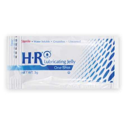 Lubricating Jelly HR One Shot 3 Gram Individual Packet Sterile 207 Box/144 207 HR PHARMACEUTICALS 869212_BX