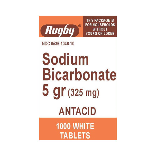 Major Sodium Bicarbonate 325 mg Strength, for Heartburn and Acid Indigestion, 1000 Tablets per Bottle, Bottle of 1