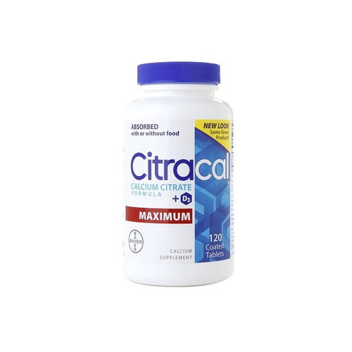 Joint Health Supplement Citracal Max Calcium / Vitamin D 315 mg - 250 IU Strength Caplet 120 - Bottle of 1