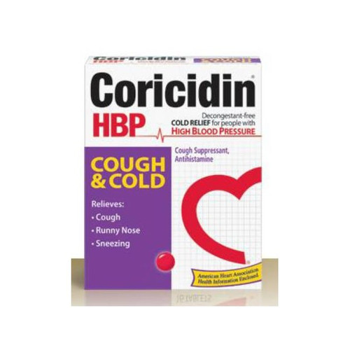 Cold and Cough Relief Coricidin HBP Chest Congestion & Cough 200 mg - 10 mg Strength Softgel Pack of 1