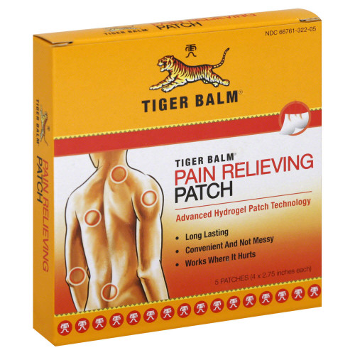 Topical Pain Relief Tiger Balm 80 mg - 24 mg - 16 mg Strength Camphor / Menthol / Capsaicin Patch Pack of 1