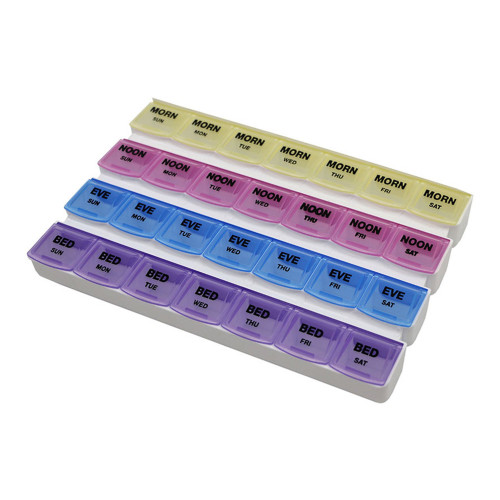 Pill Organizer Mediplanner 7 Day 4 Dose 85-0101 Pack of 1
