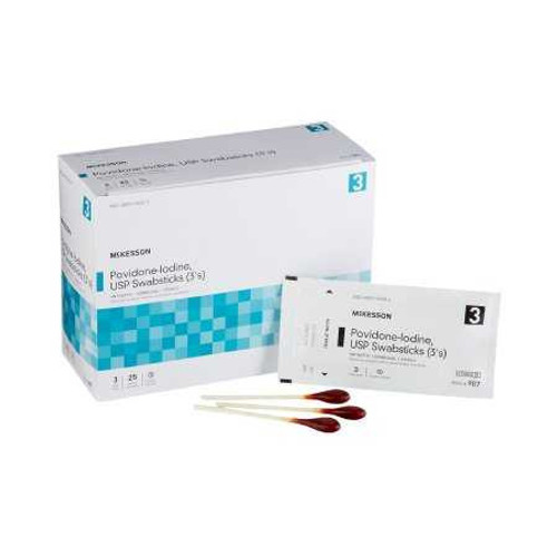 Impregnated Swabstick Select 3 Pack Individual Packet 10% Povidone-Iodine 987 Pack/3 987 MCK BRAND 854753_PK