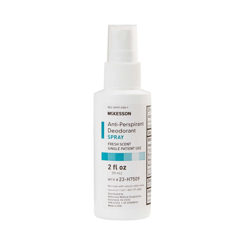 Antiperspirant / Deodorant McKesson Spray 2 oz. Fresh Scent 23-H7509 Each/1 23-H7509 MCK BRAND 535098_EA