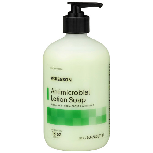 McKesson Antimicrobial Soap, Herbal Scent, 18 oz., Pack of 1