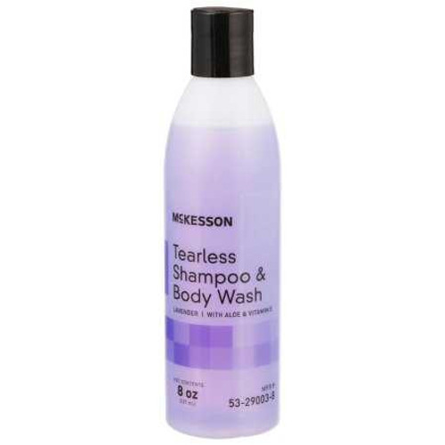Tearless Shampoo and Body Wash McKesson 8 oz. Squeeze Bottle Lavender Scent 53-29003-8 Case/48 53-29003-8 MCK BRAND 877035_CS