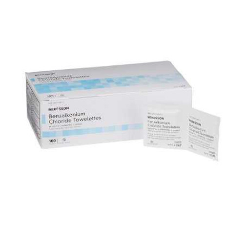 Antiseptic Skin Towelette McKesson Individual Packet Unscented 100 Count 269 Pack of 1 269 McKesson 865276_EA