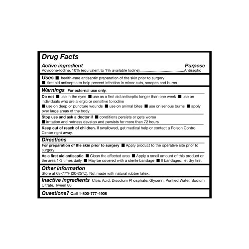 McKesson Skin Prep Solution 1 gal. Jug 10% Strength Povidone-Iodine NonSterile, 036, Pack of 1