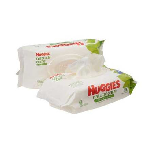 Baby Wipe Huggies Natural Care Soft Pack Aloe / Vitamin E Unscented 56 Count 31803 Case/448 31803 KIMBERLY CLARK PROFESSIONAL & 802117_CS