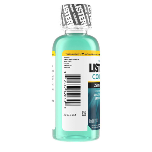 Mouthwash Listerine Zero 3.2 oz. Clean Mint Flavor 10312547428306 Case/24 1.03E+13 JOHNSON&JOHNSON CONSUMER INC 780431_CS