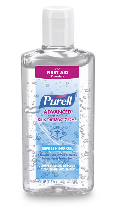Hand Sanitizer Purell Advanced 4.25 oz. Ethyl Alcohol Gel Bottle 9651-24 Pack of 1