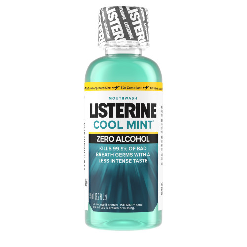 Mouthwash Listerine Zero 3.2 oz. Clean Mint Flavor Pack of 1