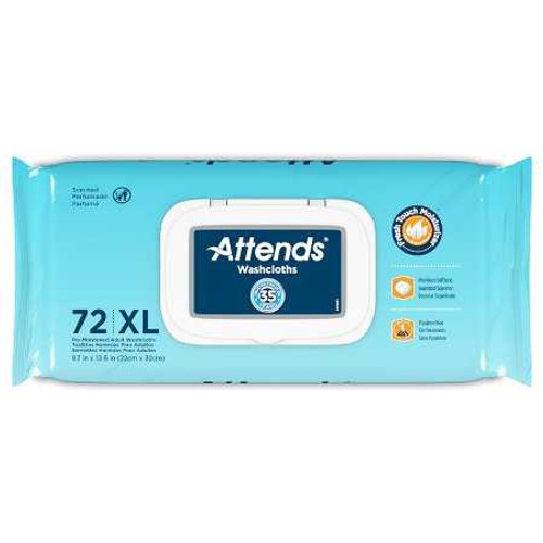 Personal Cleansing Wipe Attends® Soft Pack Scented 72 Count WCCP1000 Case of 12 WCCP1000 Attends® 633847_CS