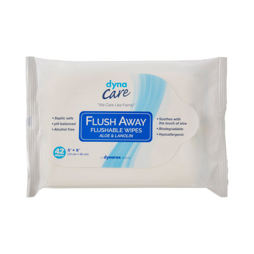 Flush Away Junior Flushable Personal Wipe Soft Pack Scented 12 Count, 1324, Box of 1