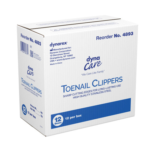 Toenail Clippers Thumb Squeeze Lever 4893 Each/1 4893 DYNAREX CORP. 826990_EA