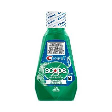 Mouthwash Crest Scope Classic 1.5 oz. Original Mint Flavor 10037000975066 Each/1 1.00E+13 THE PALM TREE GROUP 1045080_EA