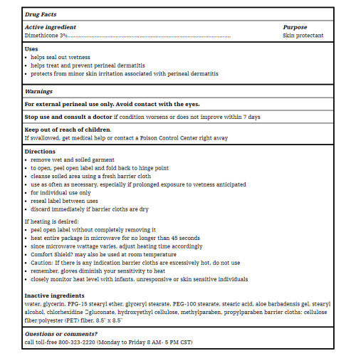 Comfort Shield Incontinence Care Wipe Soft Pack Unscented 8 Count, 7905, Pack of 8