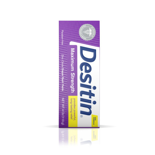 Desitin Maximum Strength Diaper Rash Paste, Zinc Oxide 40% Strength, 4 oz., Case of 36 Tubes