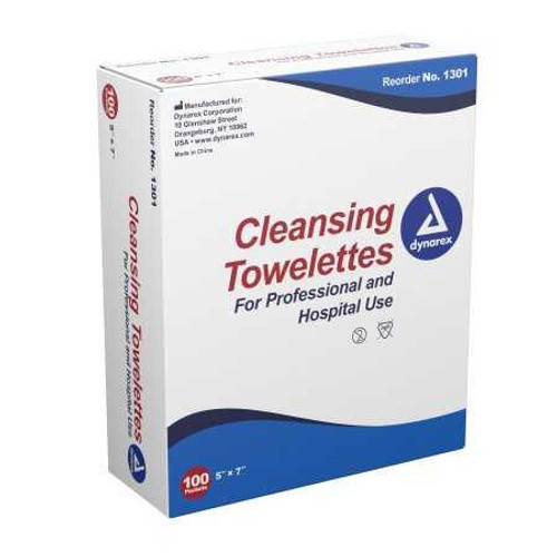 Personal Wipe Dynarex Individual Packet BZK Benzalkonium Chloride Scented 1 Count 1301 Box/100 1301 DYNAREX CORP. 809891_BX