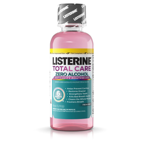 Mouthwash Listerine Total Care Zero 3.2 oz. Fresh Mint Flavor Pack of 1