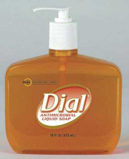 Antimicrobial Soap Dial Liquid 16 oz. Pump Bottle Classic Scent DIA 80790 Case/12 DIA 80790 LAGASSE INC 337783_CS