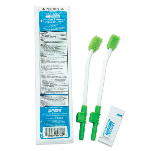 Suction Swab Kit Toothette NonSterile 6513 Case of 100