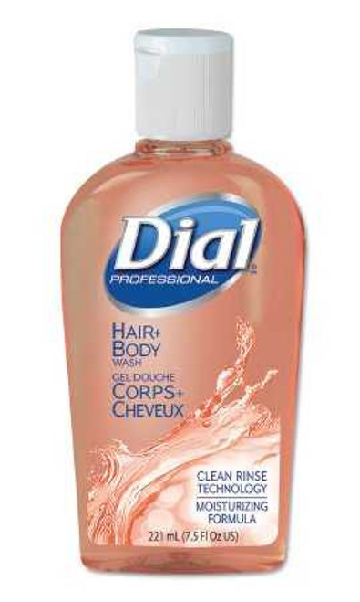 Shampoo and Body Wash Dial 7.5 oz. Squeeze Bottle Peach Scent DIA 04014 Each/1 DIA 04014 LAGASSE INC 683795_EA