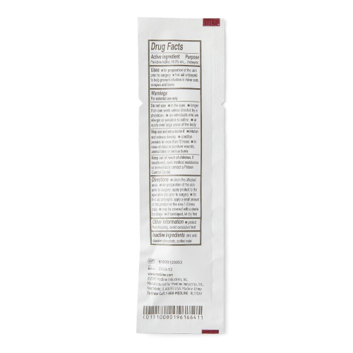 Impregnated Swabstick 10% Strength Povidone-Iodine Individual Packet NonSterile, MDS093901, Box of 50