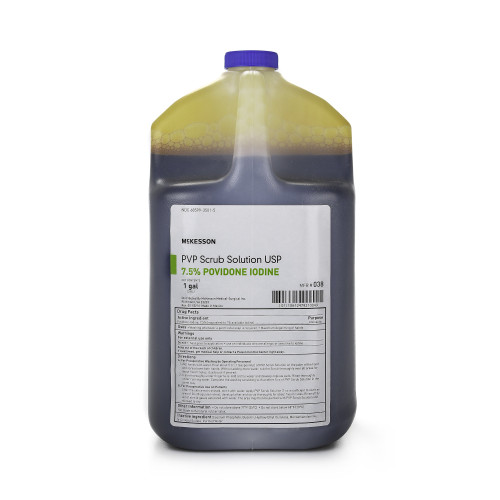 McKesson Surgical Scrub Solution 1 gal. Jug 7.5% Strength Povidone-Iodine NonSterile, 038, Pack of 1
