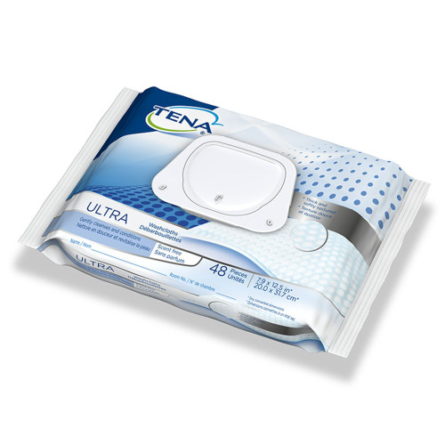 Personal Cleansing Wipe TENA ProSkin Ultra, Unscented, 65722 Case of 576