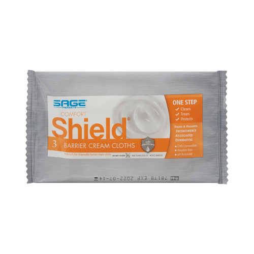 Comfort Shield Incontinence Care Wipe Soft Pack Unscented 3 Count, 7502, Case of 100