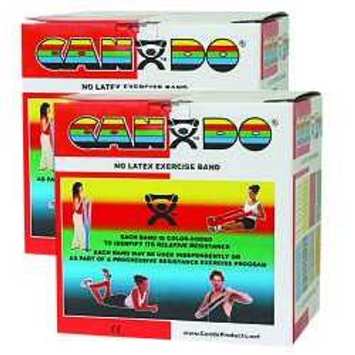 Exercise Band CanDo Red 2 X 50 Yard Light Resistance 105652 Box/2 105652 FABRICATION ENTERPRISES 803454_BX