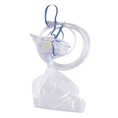 NonRebreather Oxygen Mask McKesson Elongated Adult One Size Fits Most Adjustable Elastic Head Strap 32634 Case/50 32634 MCK BRAND 911720_CS