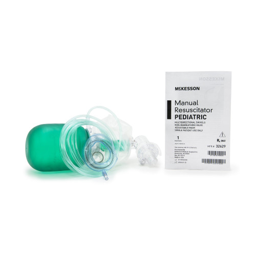 Pediatric Manual Resuscitator with Face Mask McKesson 32629, Pack of 1