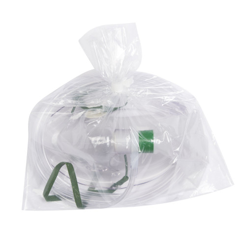 NonRebreather Oxygen Mask Elongated Style Adult One Size Fits Most Adjustable Head Strap / Nose Clip, HUD1059, Pack of 1