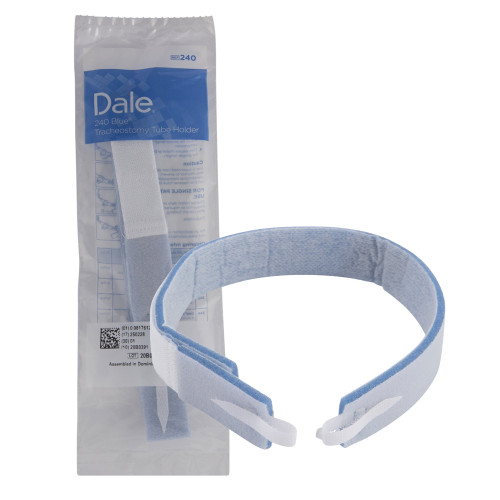 Blue Tracheostomy Tube Holder 1 X 19-1/2 Inch Pediatric / Adult, 240, Pack of 1