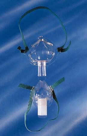 AirLife Aerosol Mask Under the Chin Style Adult One Size Fits Most Adjustable Head Strap, 001206, Pack of 1