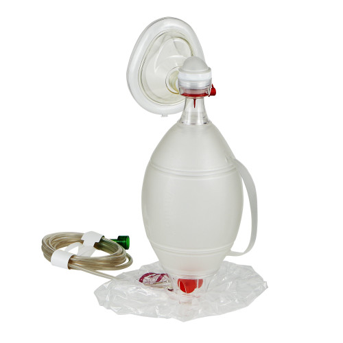 Spur II Resuscitator with Gas Sampling Line and Medium Mask Ambu 520611000, Case of 6