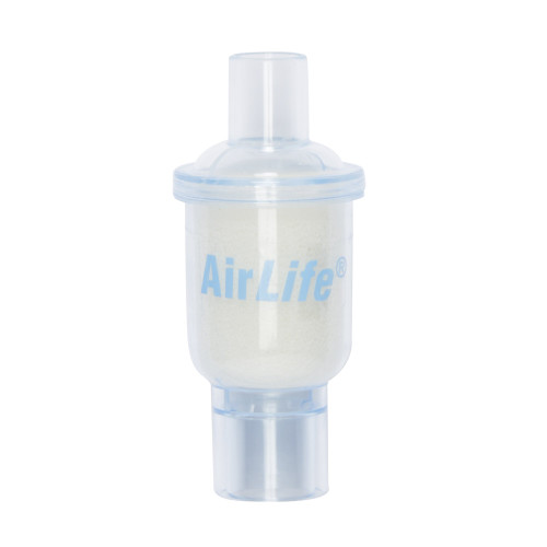 AirLife Heat and Moisture Exchanger 35 mg H?O/L @ VT 500 mL 1 cm H?O @ 30 LPM, 003003, Pack of 1