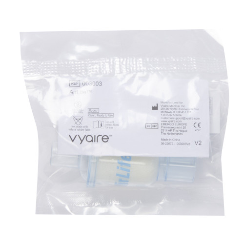 AirLife Heat and Moisture Exchanger 35 mg H?O/L @ VT 500 mL 1 cm H?O @ 30 LPM, 003003, Pack of 1