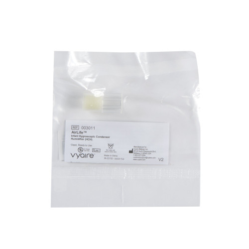 AirLife Heat and Moisture Exchanger 31.5 mg H?O/L @ VT 50 mL 1.1 cm H?O @ 15 LPM, 003011, Pack of 1