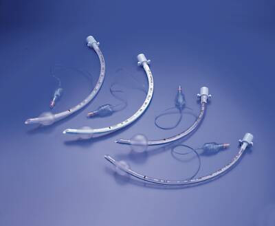 Portex Cuffed Endotracheal Tube 330 mm Length Curved 8.0 mm Adult Murphy Eye, 100/199/080, Pack of 1