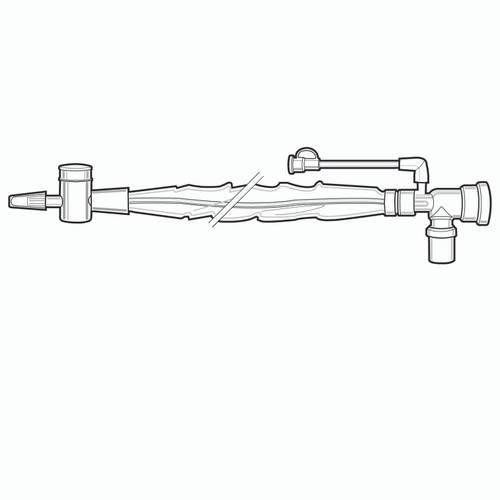 Closed Suction Catheter Ballard Trach Care Double Swivel Elbow Style 14 Fr. Thumb Valve Vent 2210 Pack of 1