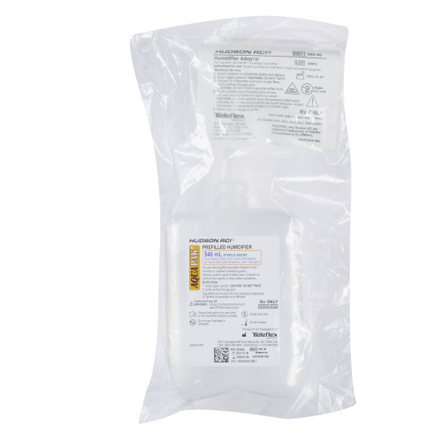 Aquapak Humidifier with Adapter 540 mL Sterile Water Adult / Pediatric, HUD00540, Pack of 1